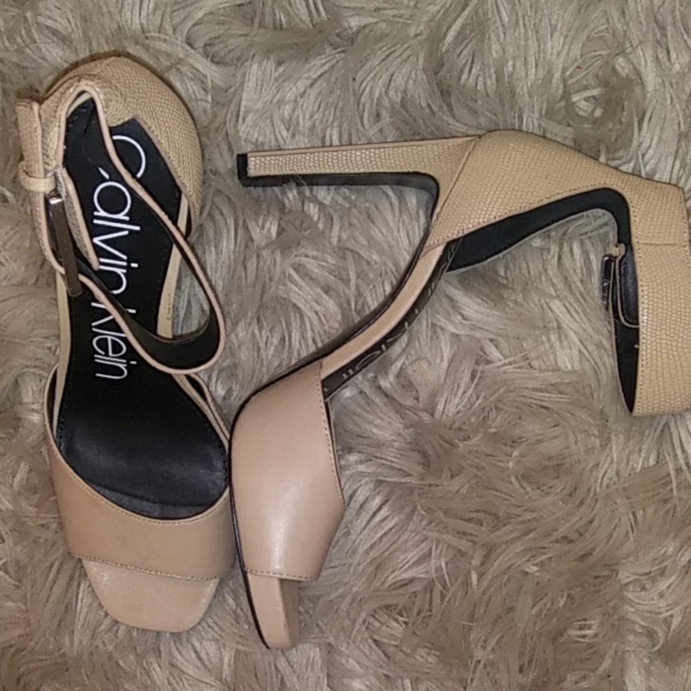 Calvin Klein Nude Heels